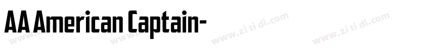 AA American Captain字体转换